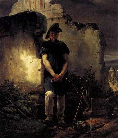 Horace Vernet Soldier-Labourer Germany oil painting art